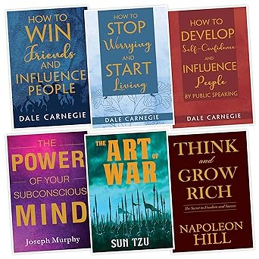     			Self Help Book for Adult  How to Self Confidence Stop Worrying  Win Friends  Subconscios Mind  Think & Grow and Art of War