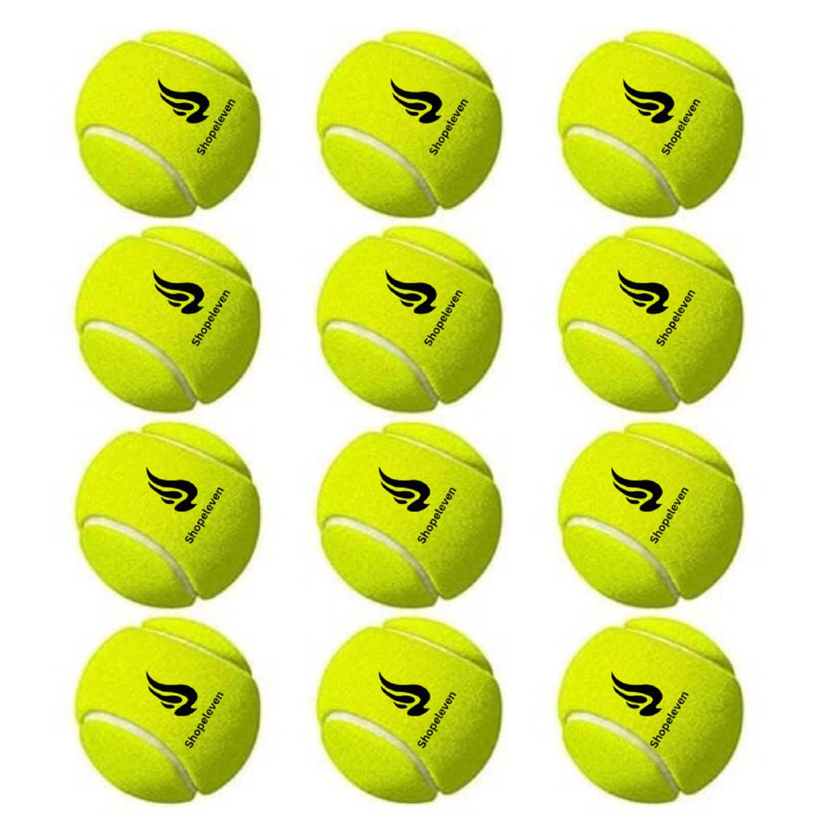 Shopeleven Green Medium Tennis Ball ( Pack of 11 & More ) - Sports and Fitness Equipment | Buy online on ZillyBuy