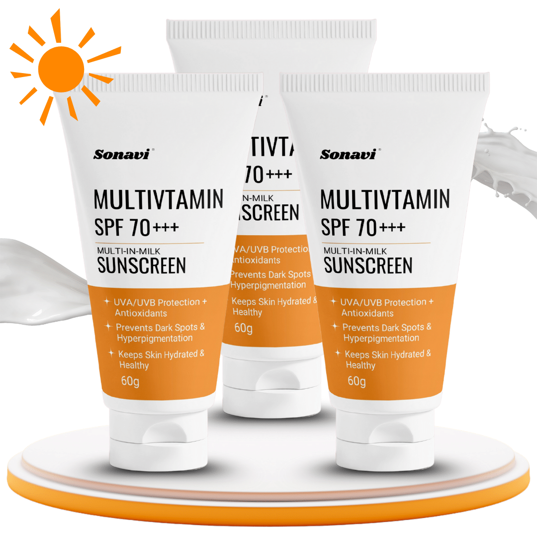     			Sonavi SPF 70 Sunscreen Cream For Sensitive Skin ( Pack of 3 )