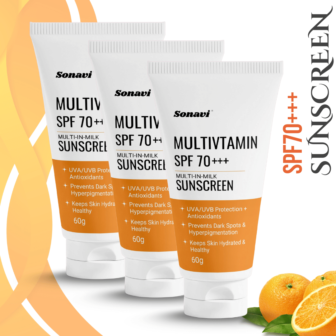 Sonavi SPF 70 Sunscreen Cream For All Skin Type ( Pack of 3 )