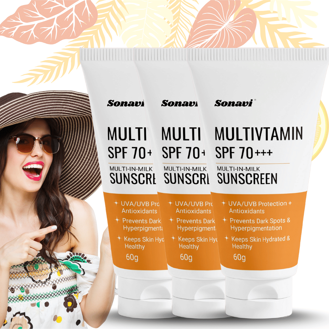     			Sonavi SPF 70 Sunscreen Cream For All Skin Type ( Pack of 3 )
