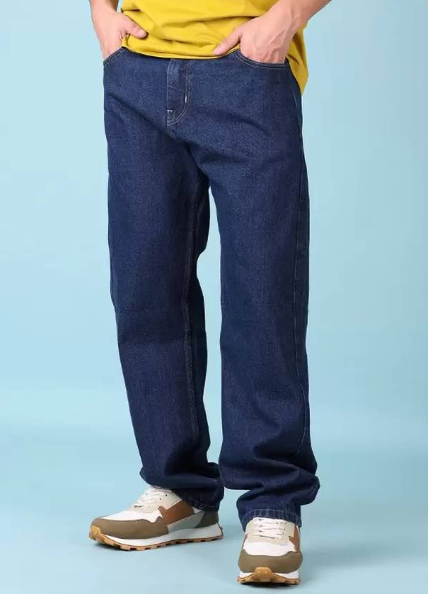 Star4well Relaxed Basic Men's Jeans - Dark Blue ( Pack of 1 ) Star4well Relaxed Basic Men's Jeans - Dark Blue ( Pack of 1 )