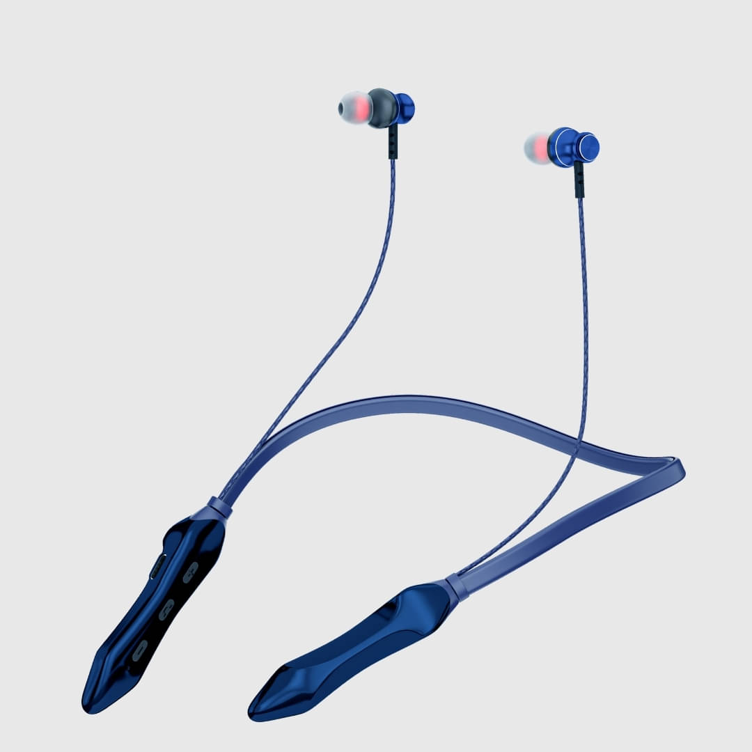     			TecSox Spark611 Bluetooth Neckband | 30H Playtime | Deep Bass | Blue