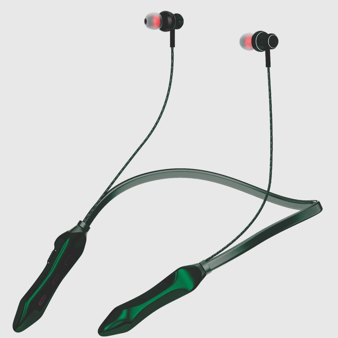     			TecSox Spark611 Bluetooth Neckband | 30H Playtime | Deep Bass | Green