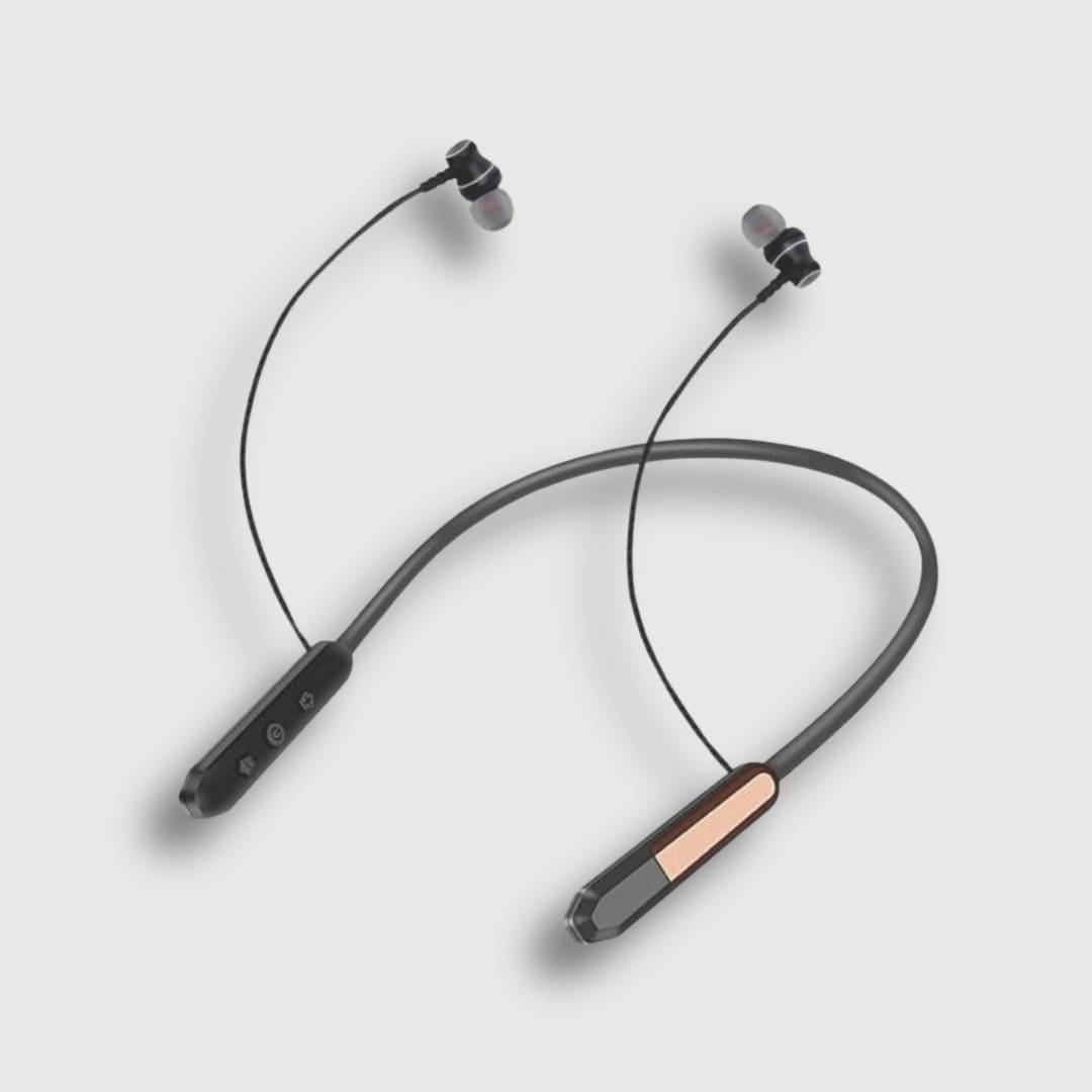     			Tecsox In-the-ear Bluetooth Headset with Upto 30h Talktime Deep Bass - Gold