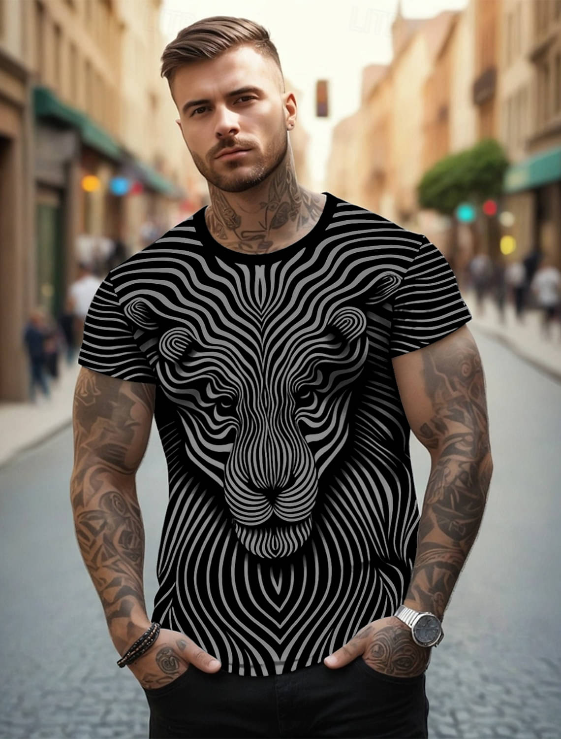 Ud Fabric Cotton Blend Regular Fit Printed Half Sleeves Men's Round T-Shirt - Grey ( Pack of 1 ) Ud Fabric Cotton Blend Regular Fit Printed Half Sleeves Men's Round T-Shirt - Grey ( Pack of 1 )