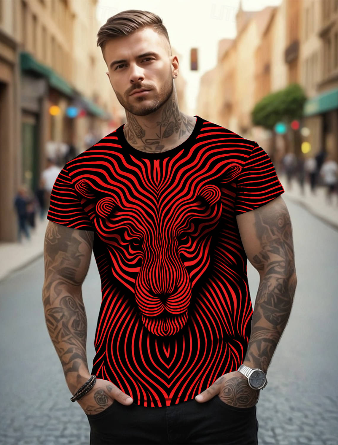 Ud Fabric Cotton Blend Regular Fit Printed Half Sleeves Men's Round T-Shirt - Maroon ( Pack of 1 ) Ud Fabric Cotton Blend Regular Fit Printed Half Sleeves Men's Round T-Shirt - Maroon ( Pack of 1 )