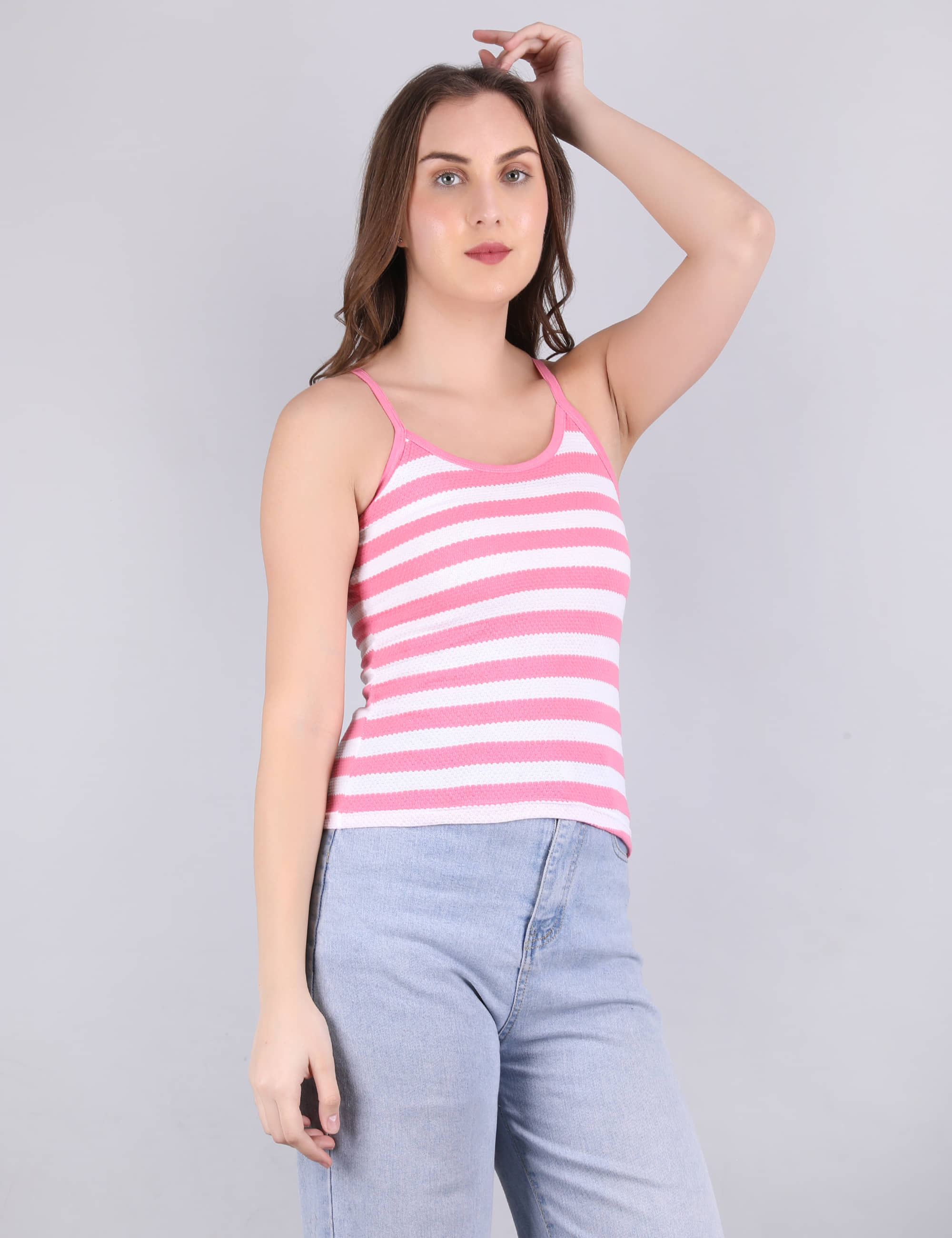 VEE SAA Pack of 1 Cotton Tank Top ( Pink )