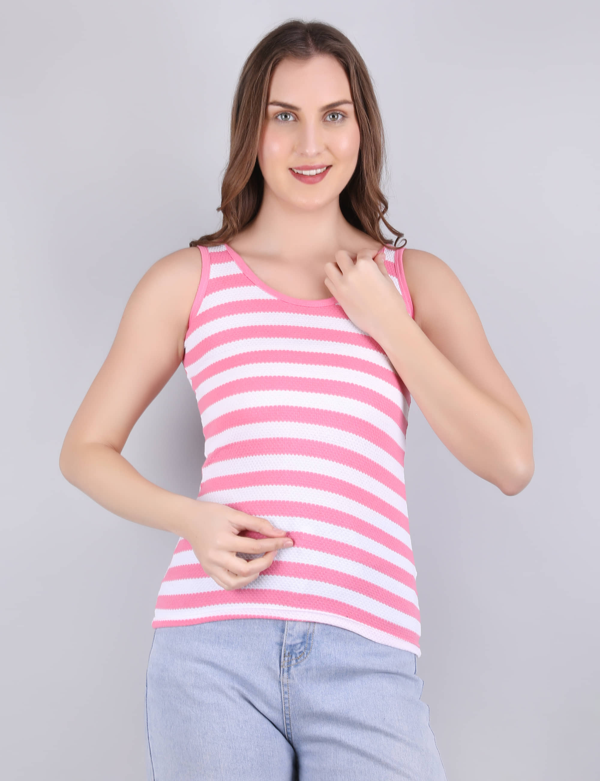 VEE SAA Pack of 1 Cotton Tank Top ( Pink )