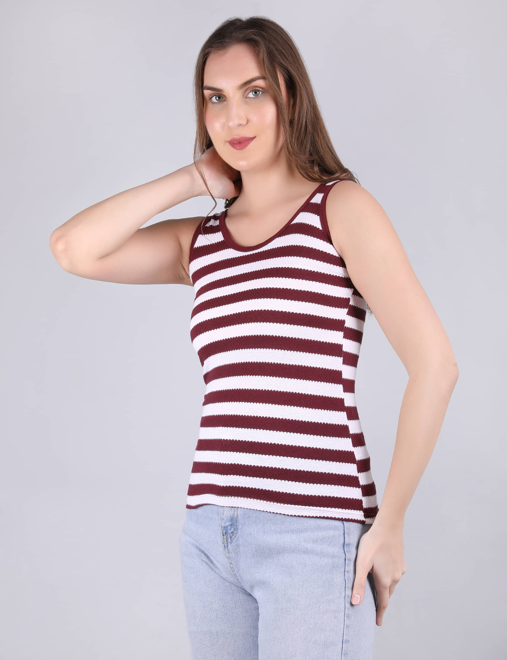     			VEE SAA Pack of 1 Cotton Tank Top ( Maroon )