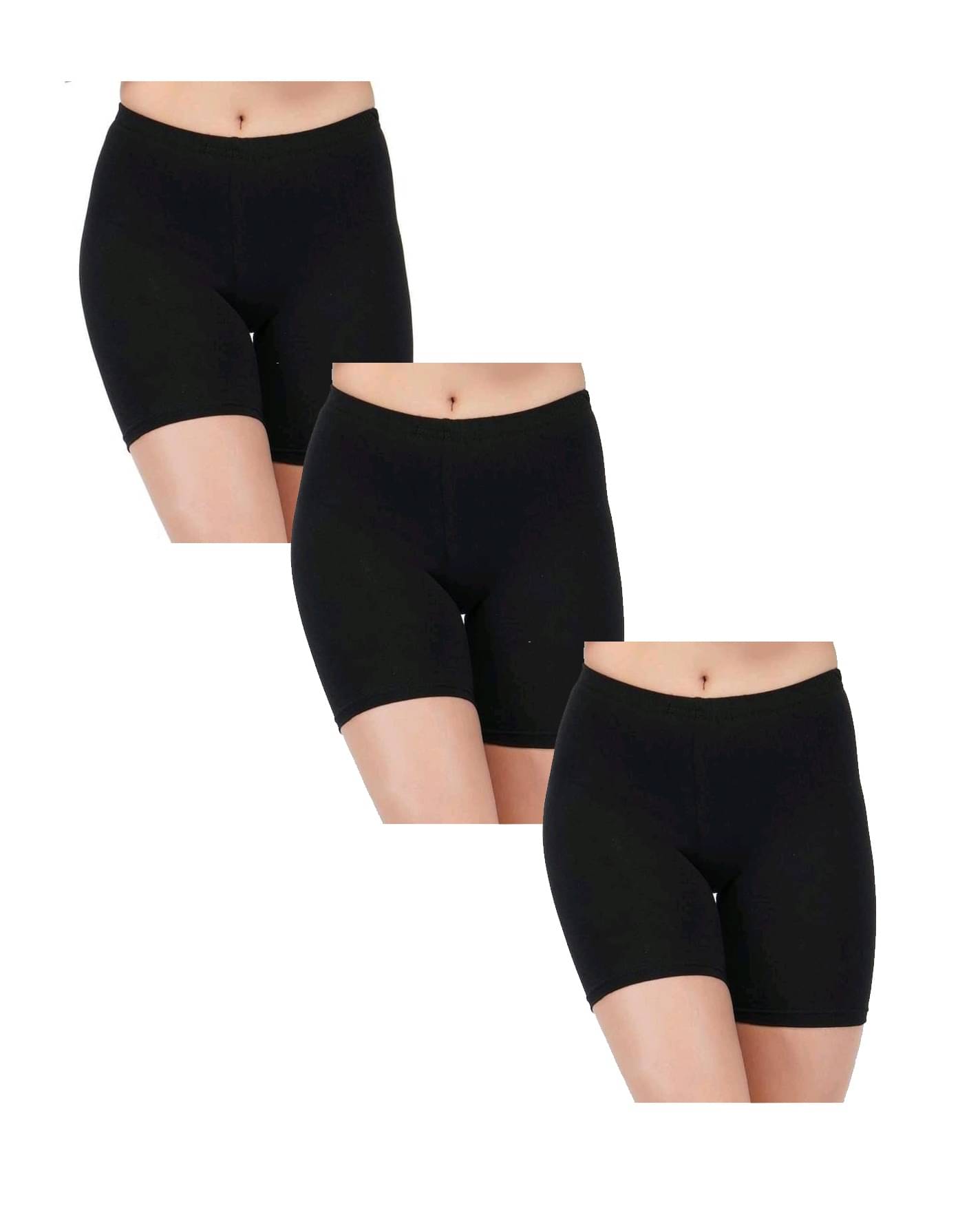 VEE SAA Pack of 3 Cotton Women's Shaping Bottoms ( Black )     			VEE SAA Pack of 3 Cotton Women's Shaping Bottoms ( Black )