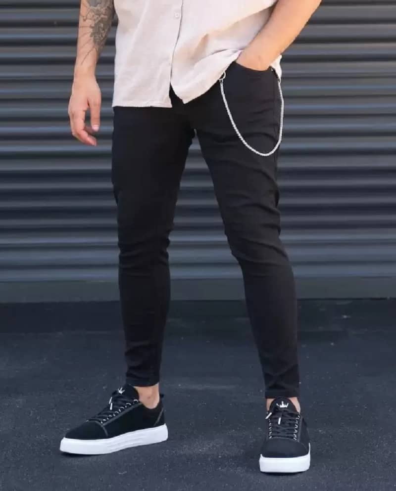 WHATON Skinny Fit Basic Men's Jeans - Black ( Pack of 1 ) - Jeans | Buy online on ZillyBuy