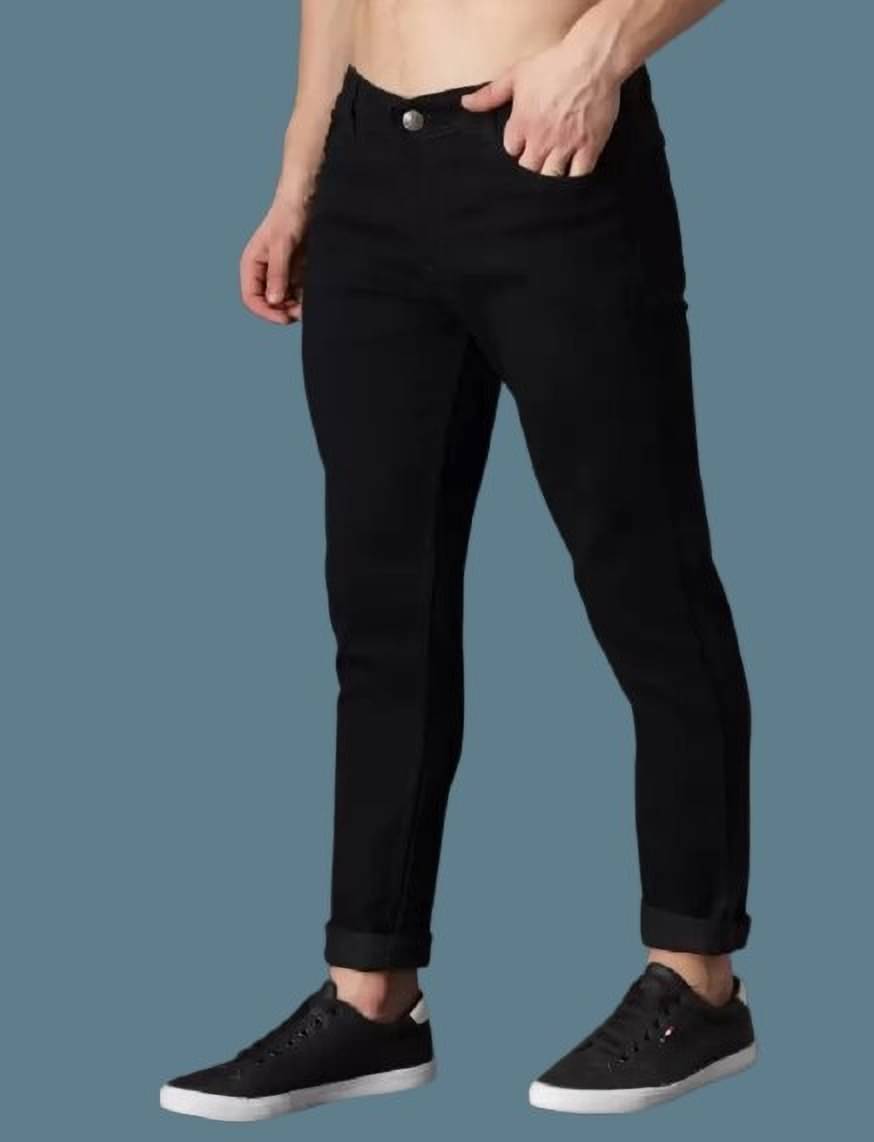     			WHATON Skinny Fit Basic Men's Jeans - Black ( Pack of 1 )
