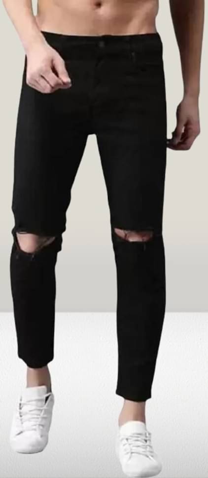 WHATON Skinny Fit Basic Men's Jeans - Black ( Pack of 1 ) WHATON Skinny Fit Basic Men's Jeans - Black ( Pack of 1 )