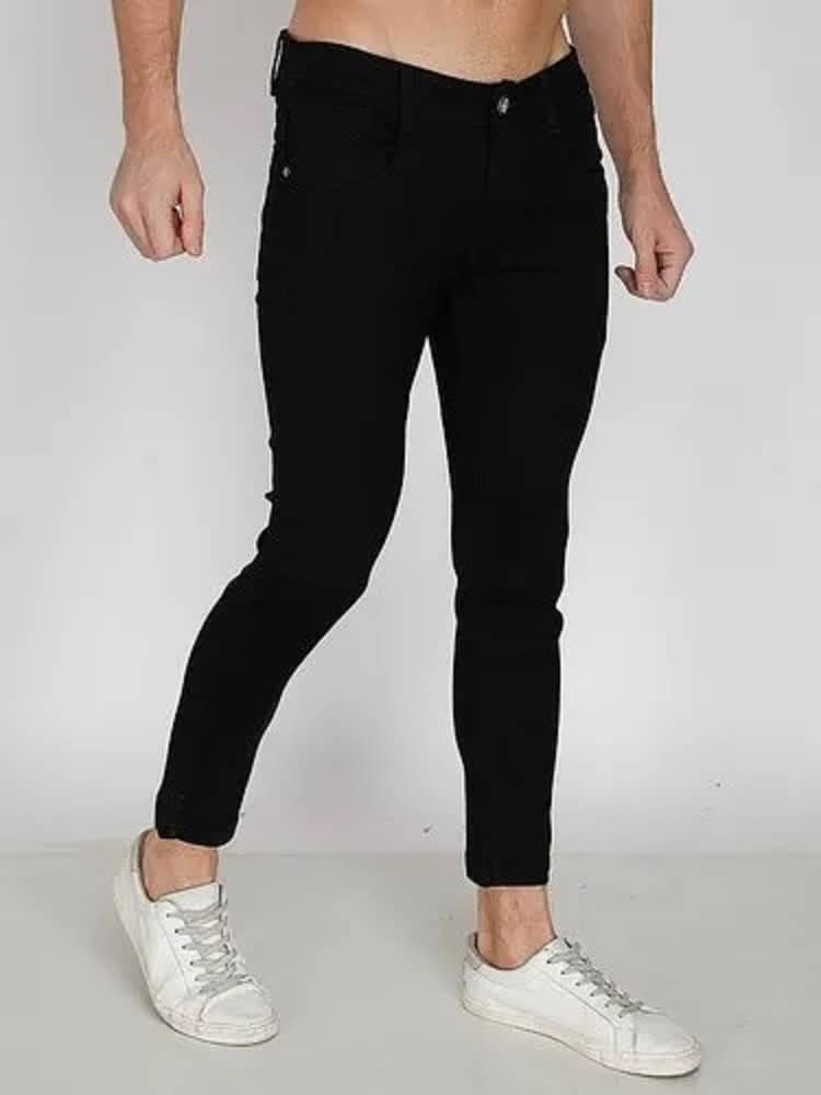 WHATON Skinny Fit Basic Men's Jeans - Black ( Pack of 1 ) - Jeans | Buy online on ZillyBuy