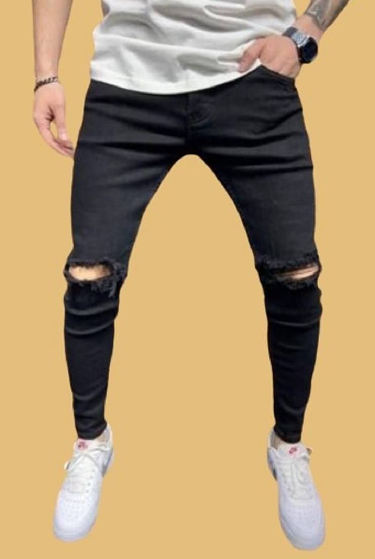 WHATON Skinny Fit Basic Men's Jeans - Black ( Pack of 1 ) WHATON Skinny Fit Basic Men's Jeans - Black ( Pack of 1 )