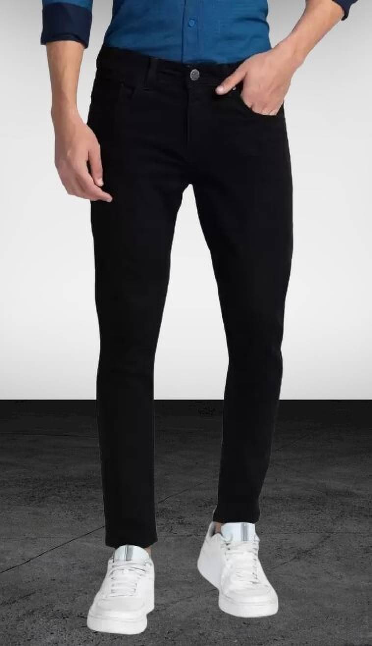 WHATON Skinny Fit Basic Men's Jeans - Black ( Pack of 1 ) WHATON Skinny Fit Basic Men's Jeans - Black ( Pack of 1 )