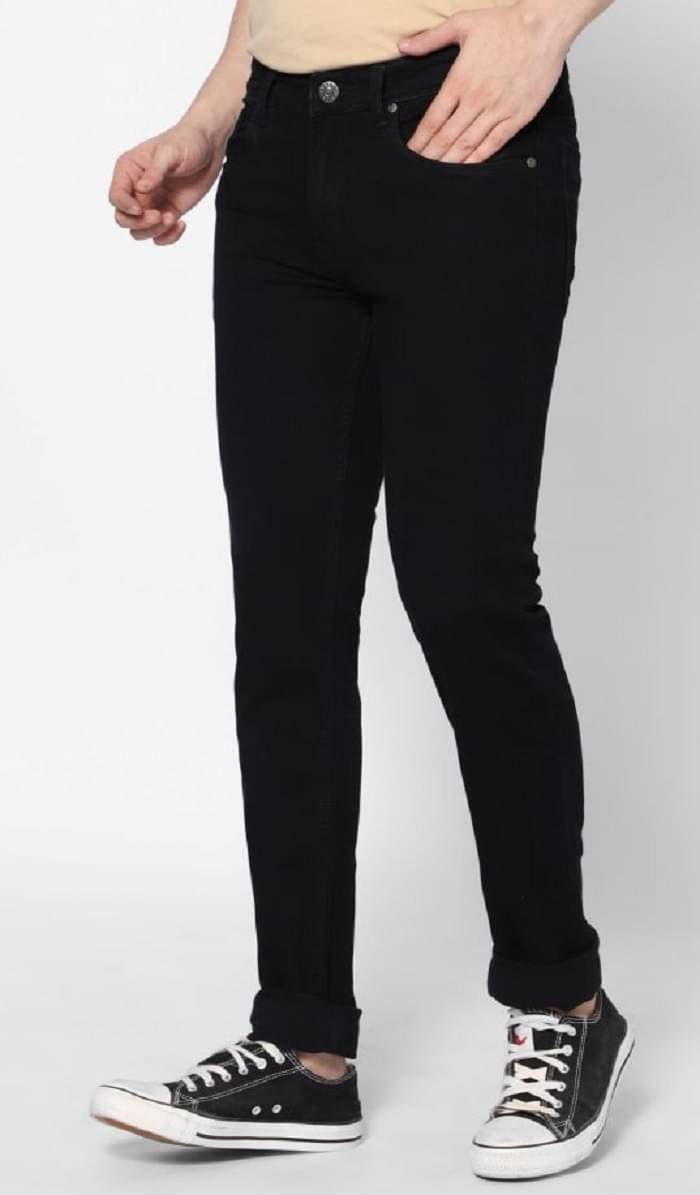 WHATON Skinny Fit Basic Men's Jeans - Black ( Pack of 1 ) WHATON Skinny Fit Basic Men's Jeans - Black ( Pack of 1 )