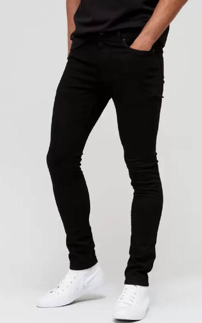 WHATON Skinny Fit Basic Men's Jeans - Black ( Pack of 1 )     			WHATON Skinny Fit Basic Men's Jeans - Black ( Pack of 1 )
