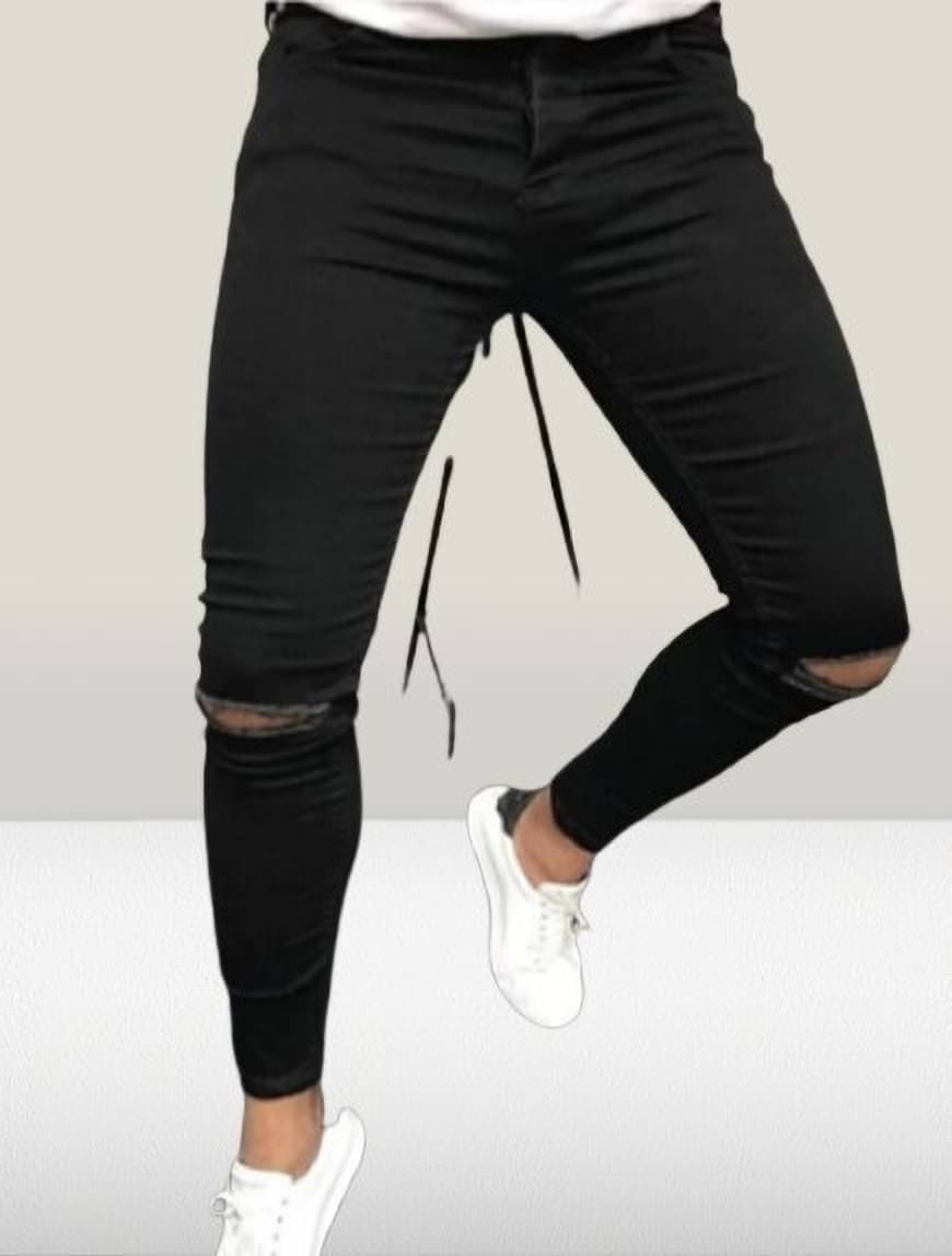 WHATON Skinny Fit Basic Men's Jeans - Black ( Pack of 1 ) WHATON Skinny Fit Basic Men's Jeans - Black ( Pack of 1 )