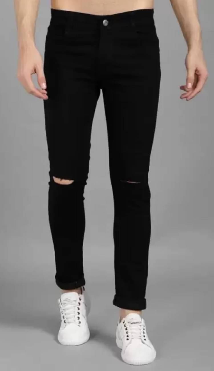 WHATON Skinny Fit Basic Men's Jeans - Black ( Pack of 1 )     			WHATON Skinny Fit Basic Men's Jeans - Black ( Pack of 1 )