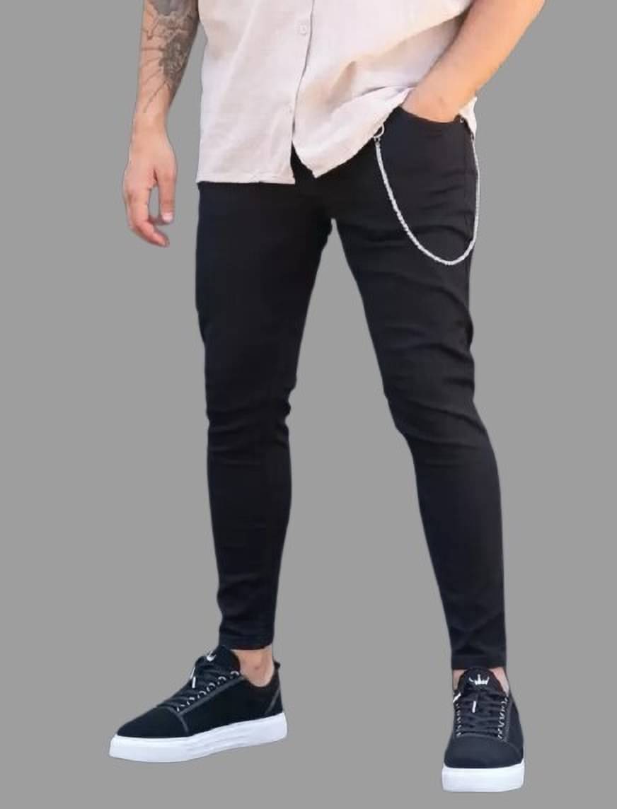 WHATON Skinny Fit Basic Men's Jeans - Black ( Pack of 1 )     			WHATON Skinny Fit Basic Men's Jeans - Black ( Pack of 1 )