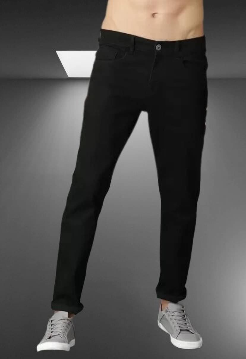 WHATON Slim Fit Basic Men's Jeans - Black ( Pack of 1 ) WHATON Slim Fit Basic Men's Jeans - Black ( Pack of 1 )