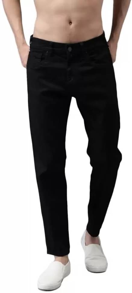 WHATON Slim Fit Basic Men's Jeans - Black ( Pack of 1 ) WHATON Slim Fit Basic Men's Jeans - Black ( Pack of 1 )