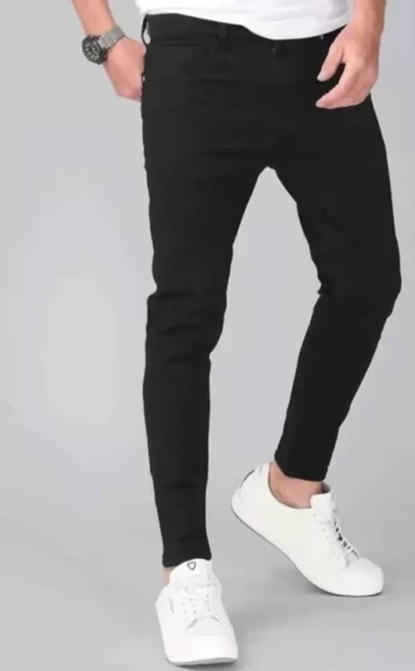 WHATON Slim Fit Basic Men's Jeans - Black ( Pack of 1 ) WHATON Slim Fit Basic Men's Jeans - Black ( Pack of 1 )