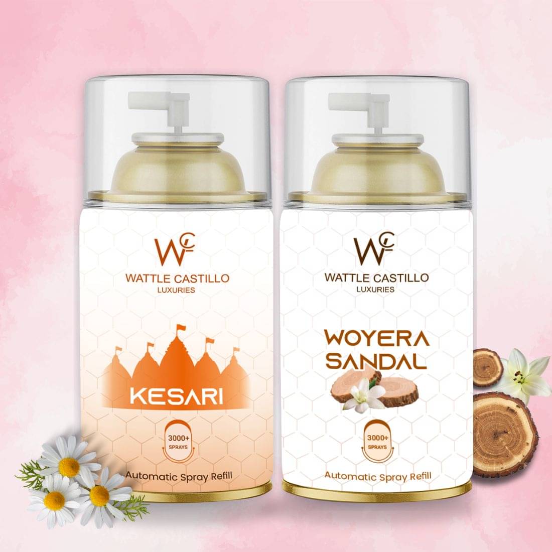 Wattle Castillo Room Freshener Refill 265ML-kesari & woyera( Pack of 2 ) Wattle Castillo Room Freshener Refill 265ML-kesari & woyera( Pack of 2 )