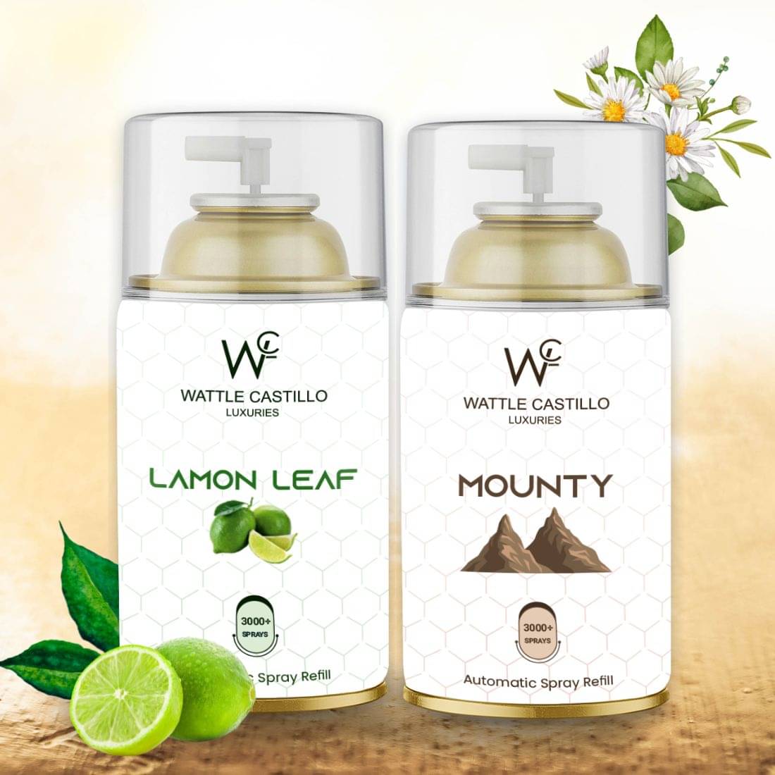     			Wattle Castillo Room Freshener Refill 265ML-lemon & Mounty( Pack of 2 )