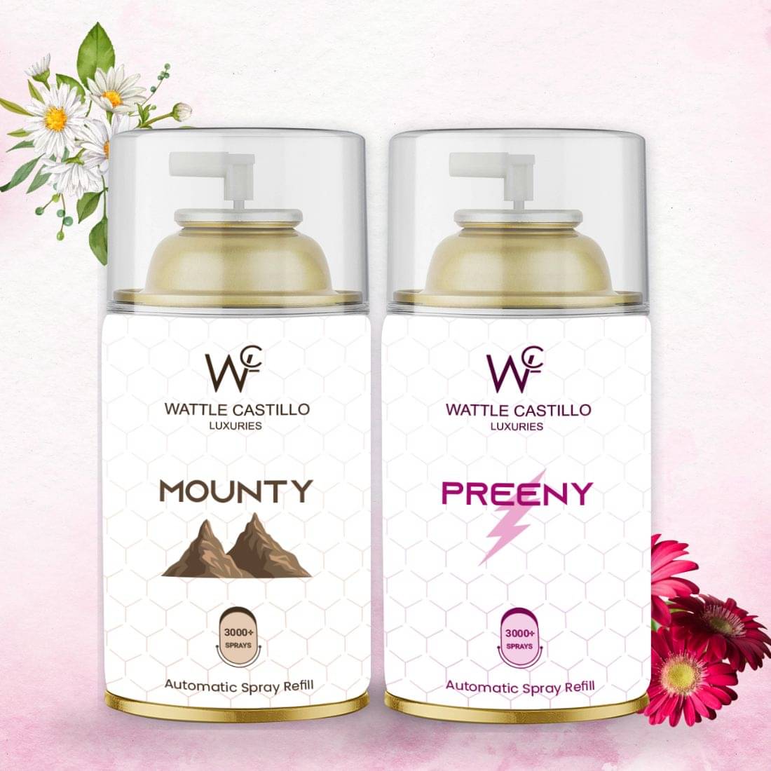     			Wattle Castillo Room Freshener Refill Mounty & Preeny ( Pack of 2 )