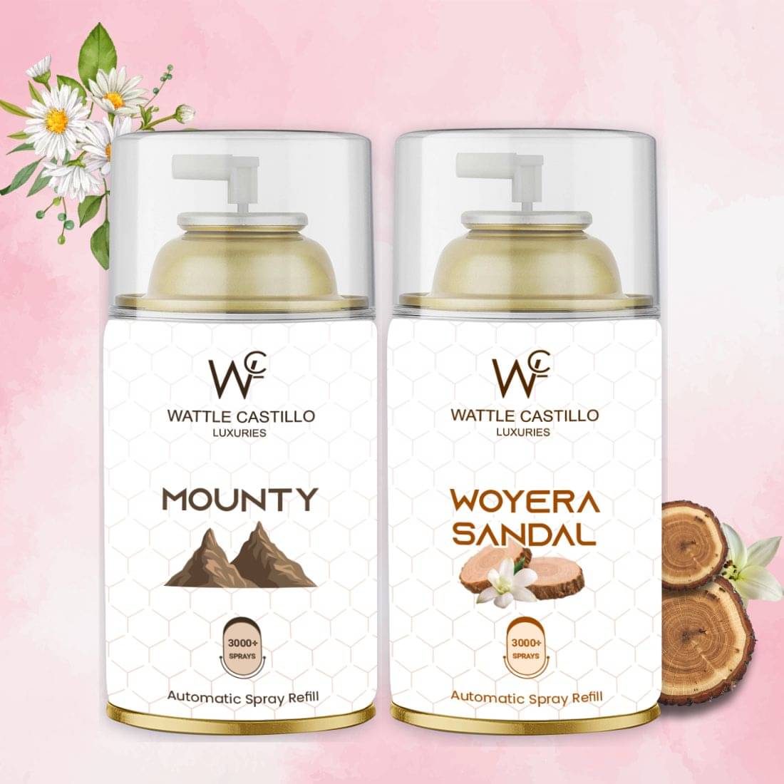 Wattle Castillo Room Freshener Refill 265ML-Mounty & woyera ( Pack of 2 ) Wattle Castillo Room Freshener Refill 265ML-Mounty & woyera ( Pack of 2 )