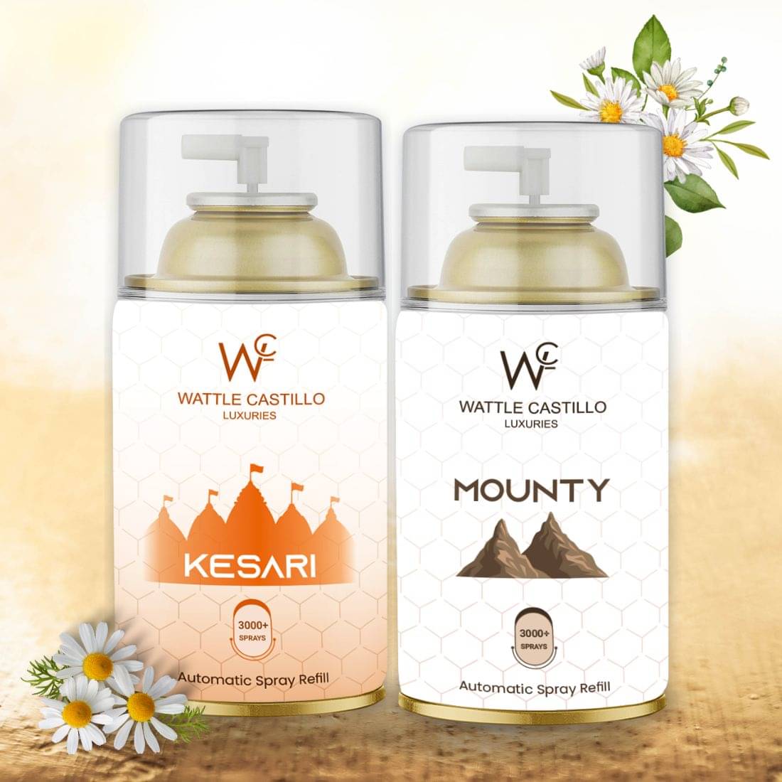     			Wattle Castillo Room Freshener Refill 265ML-kesari & mounty( Pack of 2 )