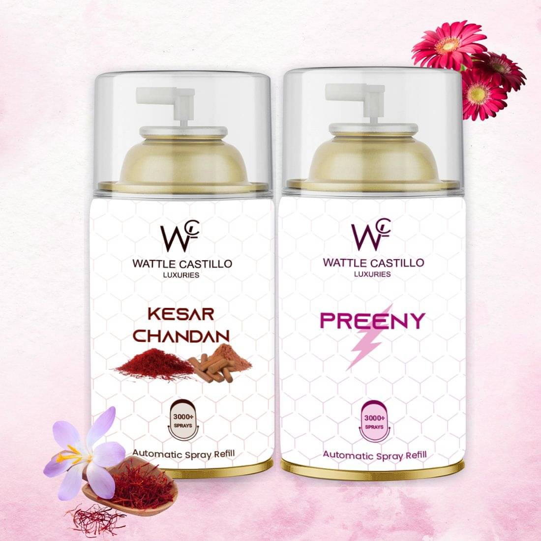     			Wattle Castillo Room Freshener Refill 265ml-kesar & Preeny ( Pack of 2 )