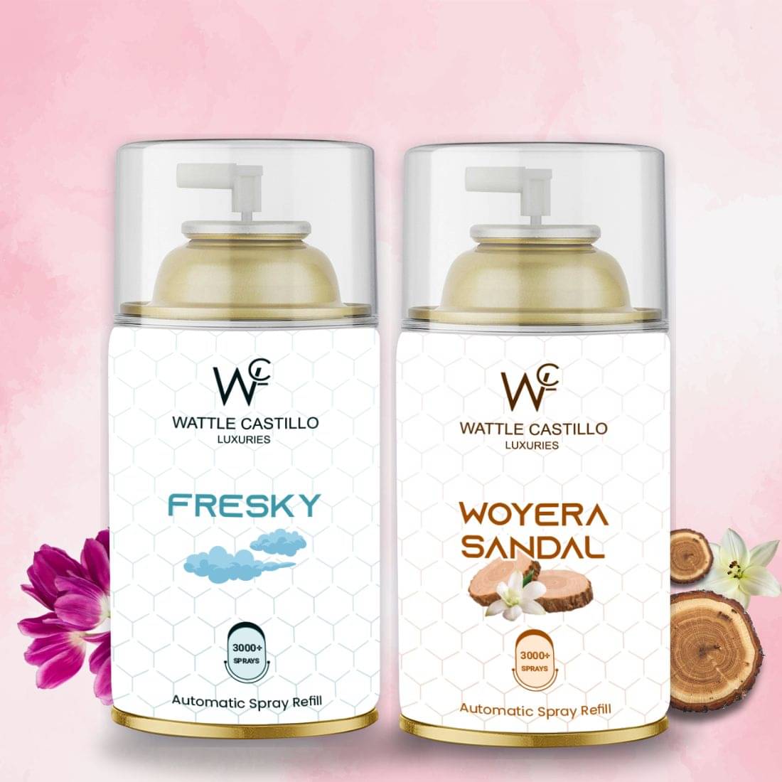 Wattle Castillo Room Freshener Refill 265ML-fresky & wpyera( Pack of 2 ) Wattle Castillo Room Freshener Refill 265ML-fresky & wpyera( Pack of 2 )