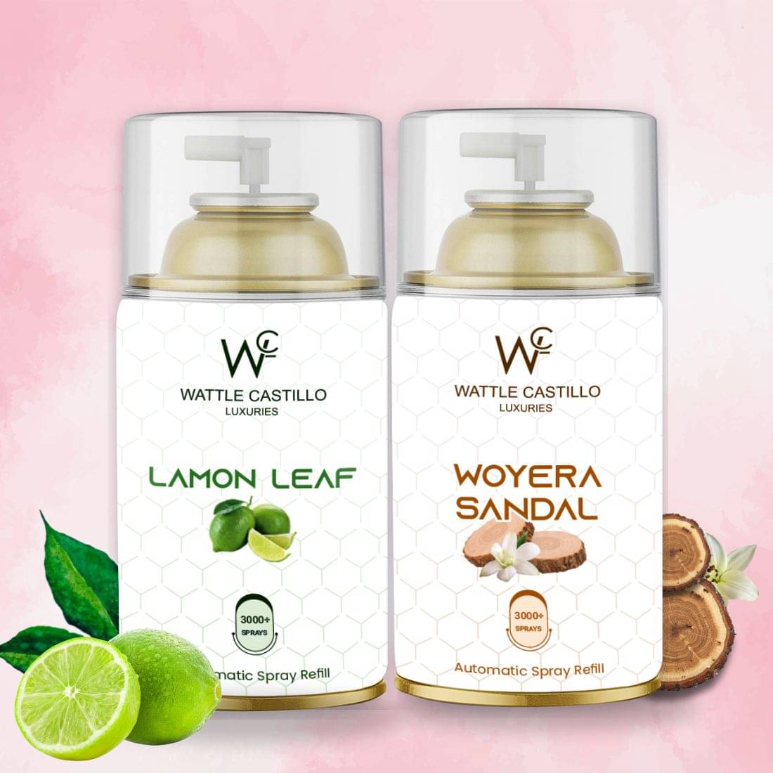 Wattle Castillo Room Freshener Refill 265ML-lemon & Woyera( Pack of 2 ) Wattle Castillo Room Freshener Refill 265ML-lemon & Woyera( Pack of 2 )
