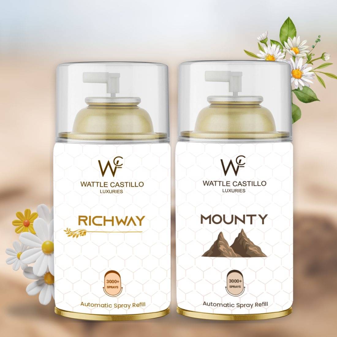 Wattle Castillo Room Freshener Refill 265ml-Richway&Mounty ( Pack of 2 ) Wattle Castillo Room Freshener Refill 265ml-Richway&Mounty ( Pack of 2 )