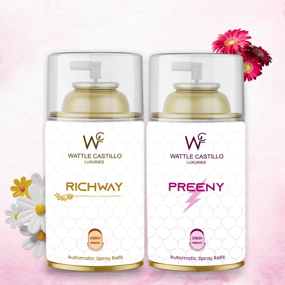     			Wattle Castillo Room Freshener Refill 265ML-richway & Preeny( Pack of 2 )