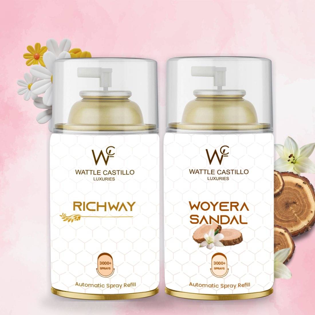     			Wattle Castillo Room Freshener Refill 265ML-richway & woyera ( Pack of 2 )