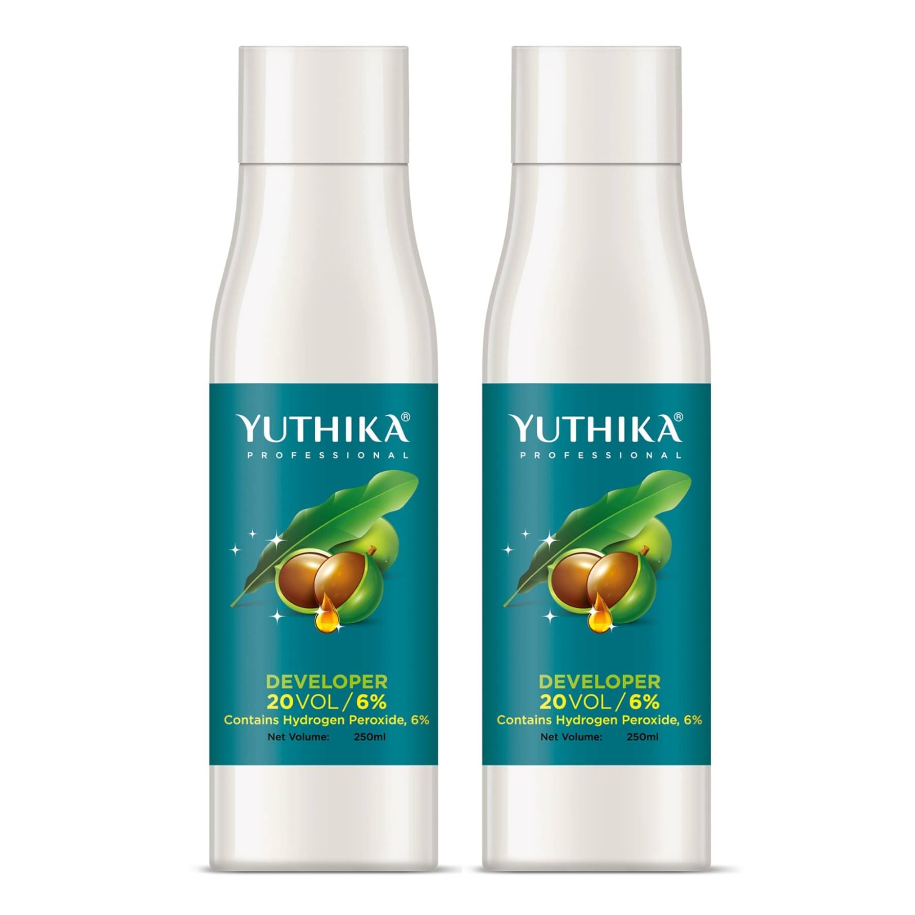     			Yuthika Professional Developer for Hair Color 20 Volume (6%) 250ml - Pack of 2