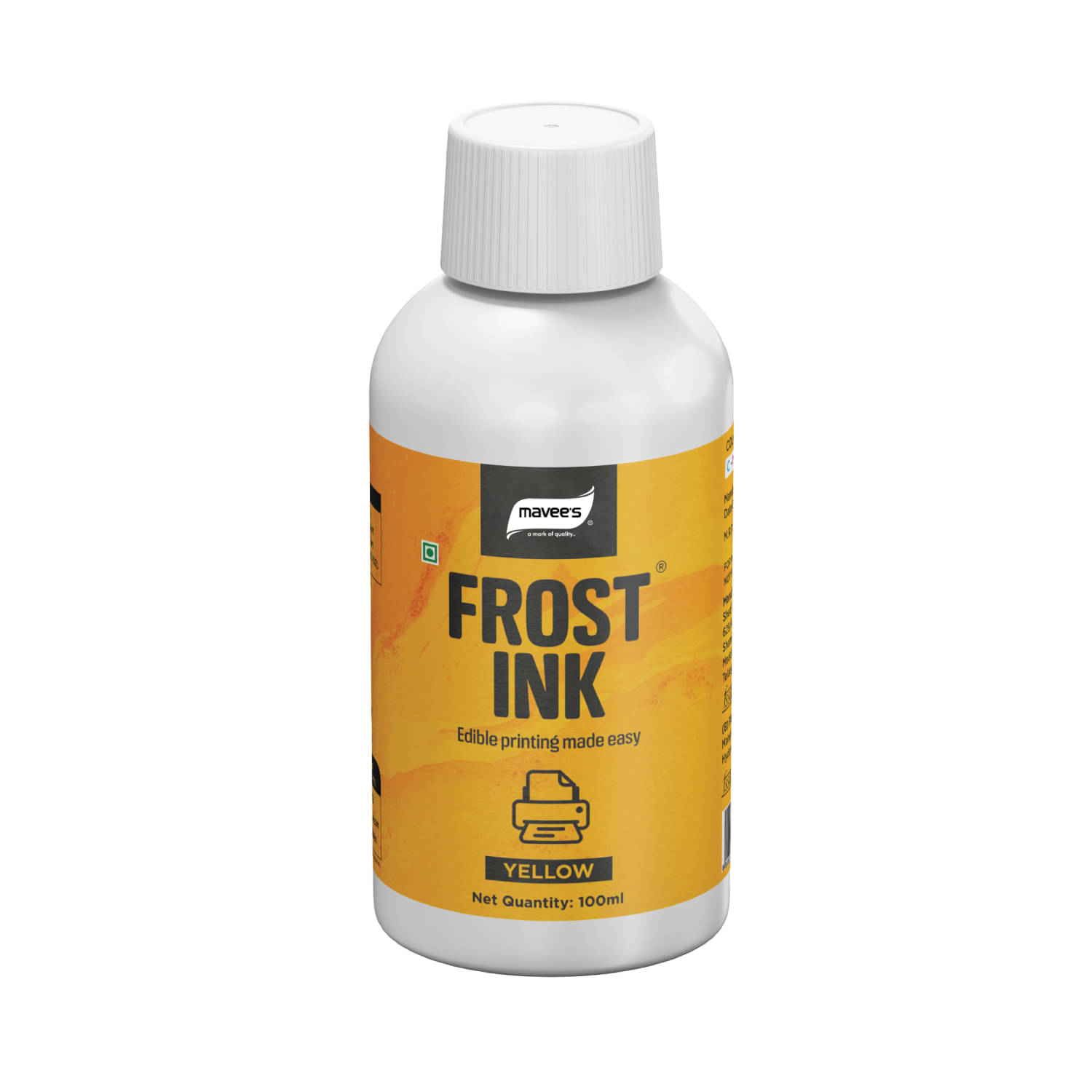 mavee's Frost Ink - Yellow Premium Solutions Perfect for Photo Cake Decor 100 g     			mavee's Frost Ink - Yellow Premium Solutions Perfect for Photo Cake Decor 100 g