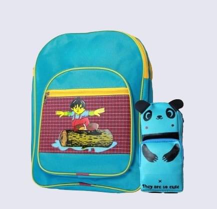 powermerc Multicolor Polyester Backpack For Kids powermerc Multicolor Polyester Backpack For Kids