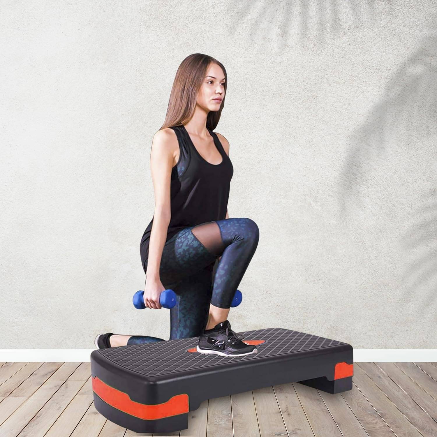 Adjustable Aerobic Gym Stepper for Home Exercise Anti-Skid Surface Supports up to 225 kg Adjustable Aerobic Gym Stepper for Home Exercise Anti-Skid Surface Supports up to 225 kg