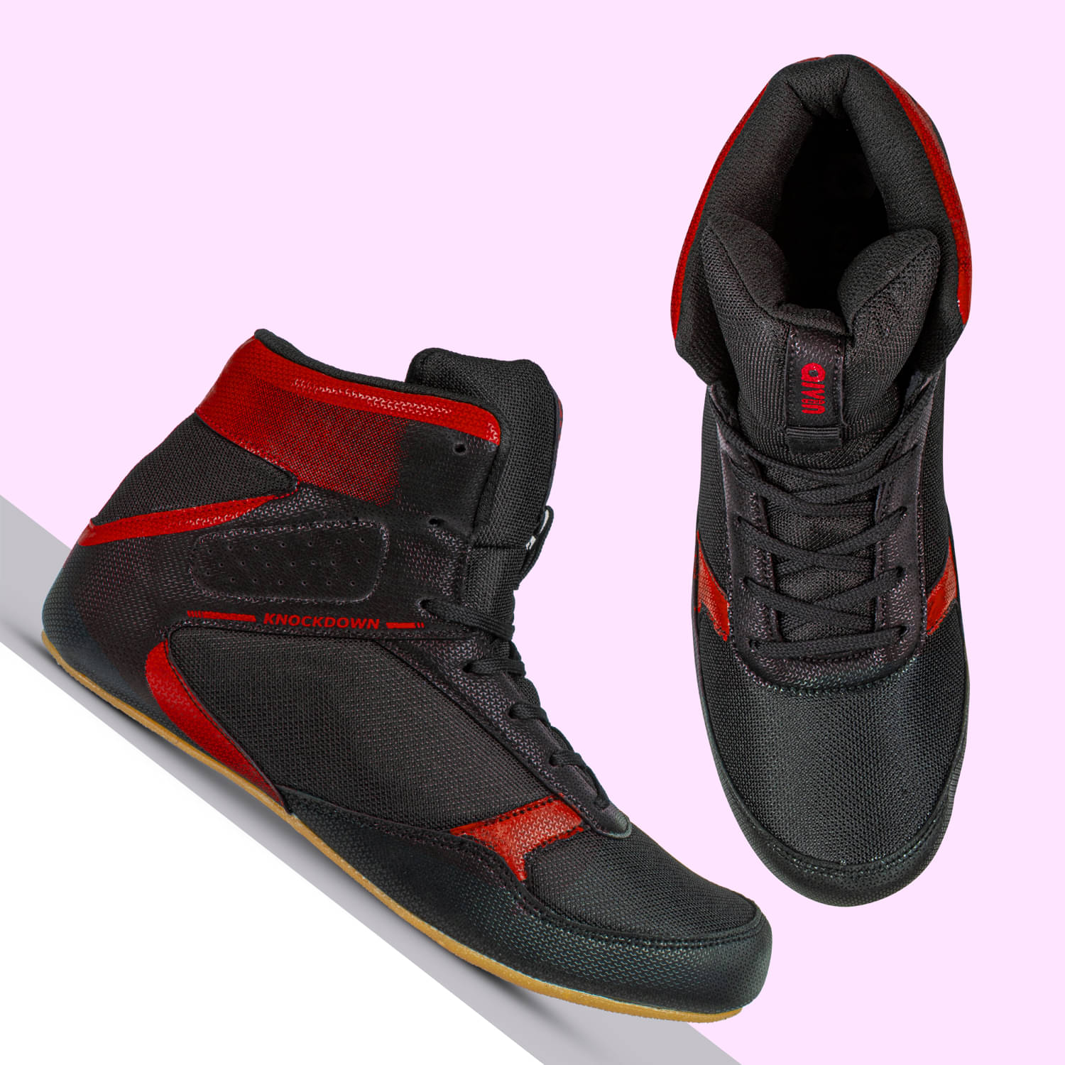    			Aivin Knockdown Black/Red Non-Marking Black Unisex