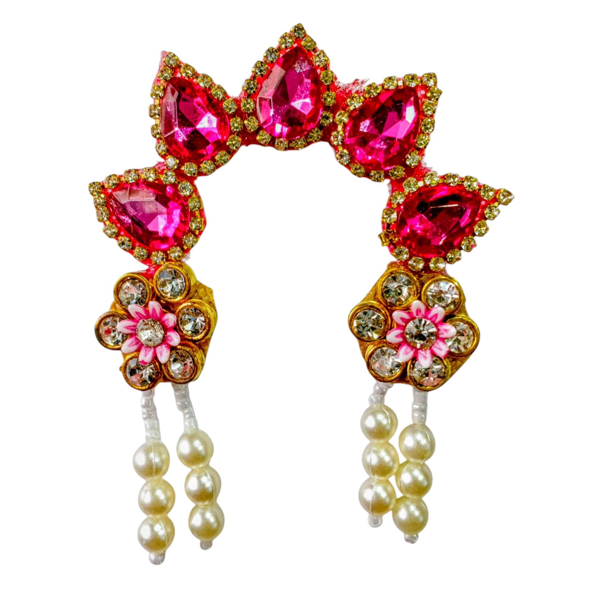     			Cherry Tree Durga Mata Pink Crystal Jewellery ( Pack of 1 )