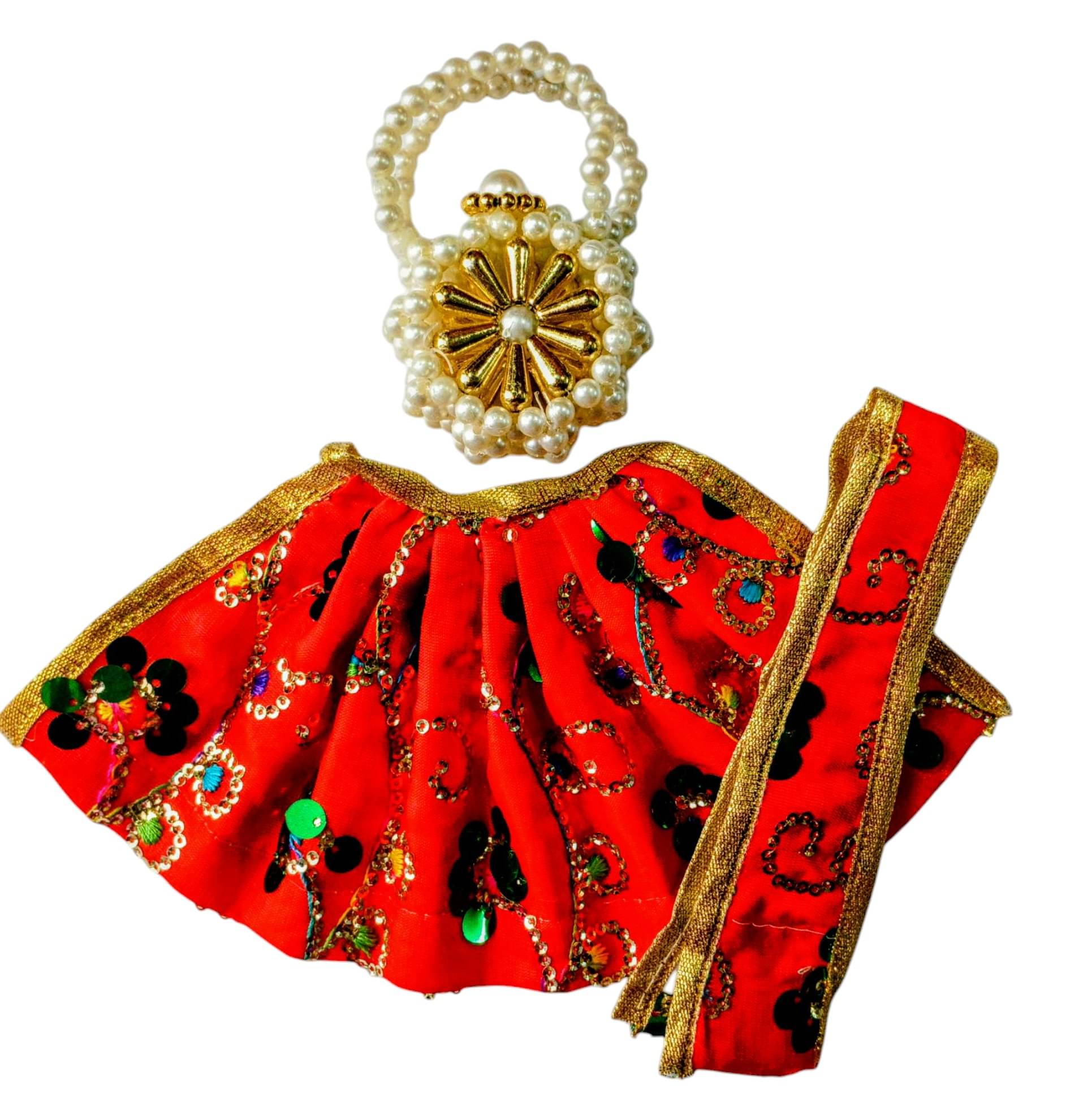     			Cherry Tree Radha Ji Gold Crystal Jewellery ( Pack of 1 )