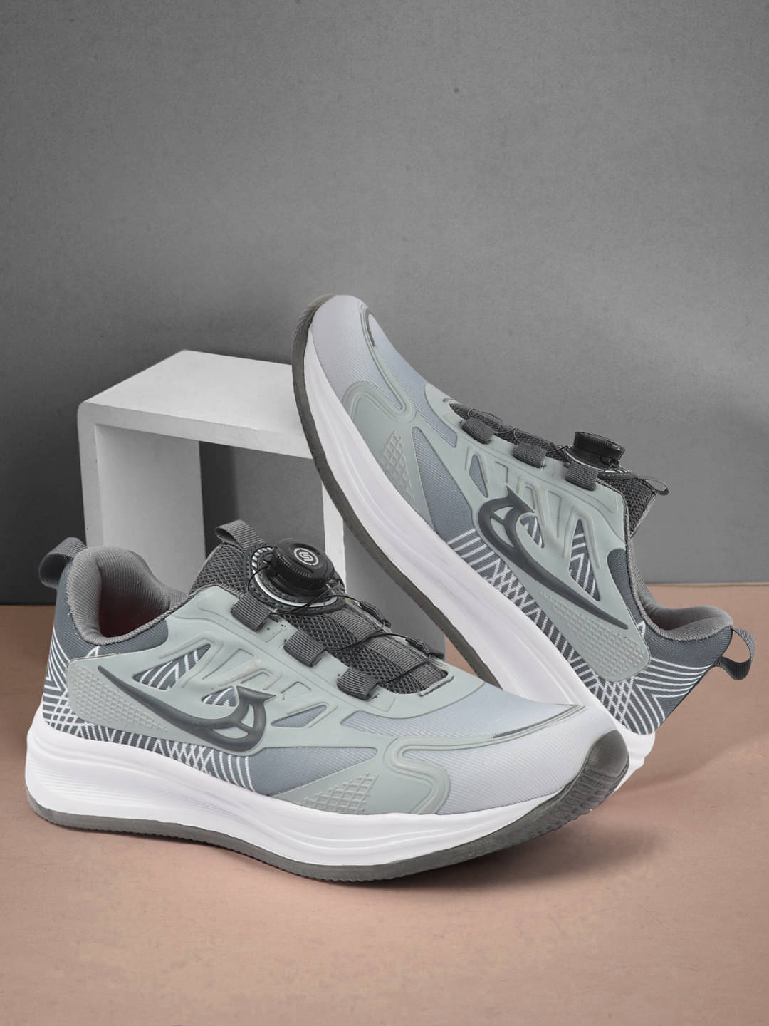 Clymb Gray Men's Sports Running Shoes Clymb Gray Men's Sports Running Shoes