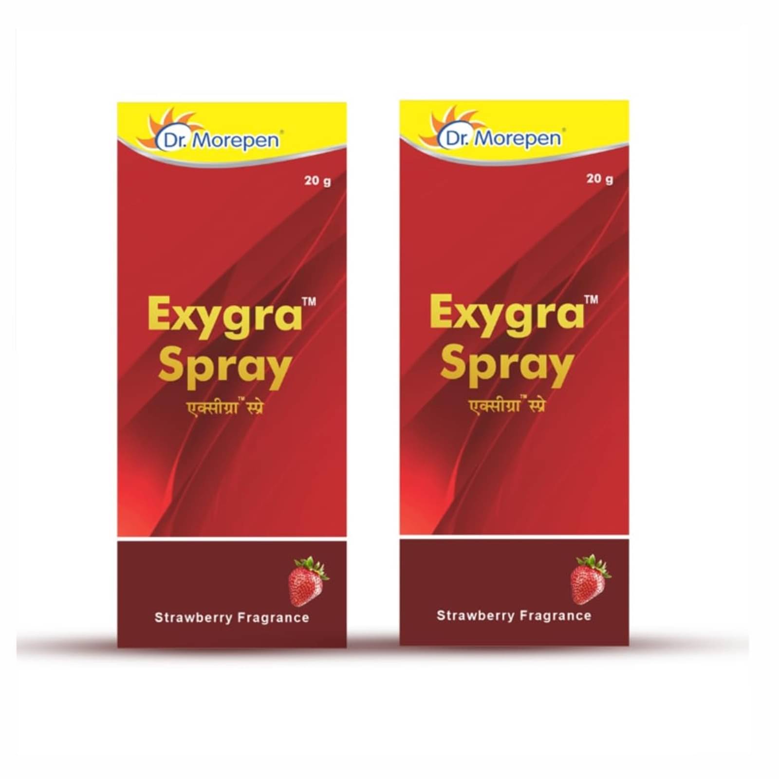 Dr. Morepen Exygra Spray With Strawberry Fragrance Effective Endurance Enhancer |Pack of 2|(40g) Dr. Morepen Exygra Spray With Strawberry Fragrance Effective Endurance Enhancer |Pack of 2|(40g)