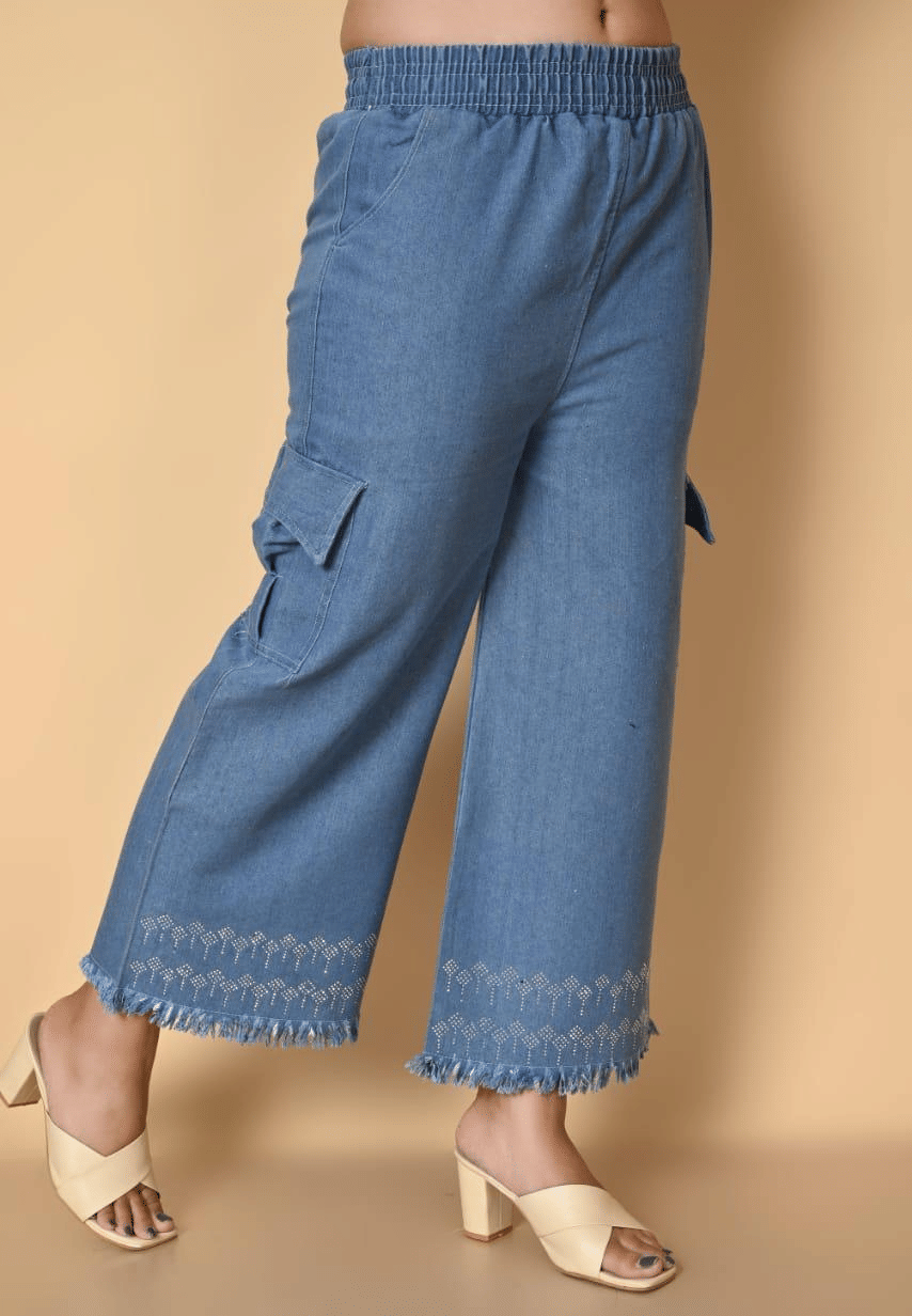 DS DRESSES Girls Cotton Jeans ( Pack of 1 , Dark Blue ) - Jeans | Buy online on ZillyBuy